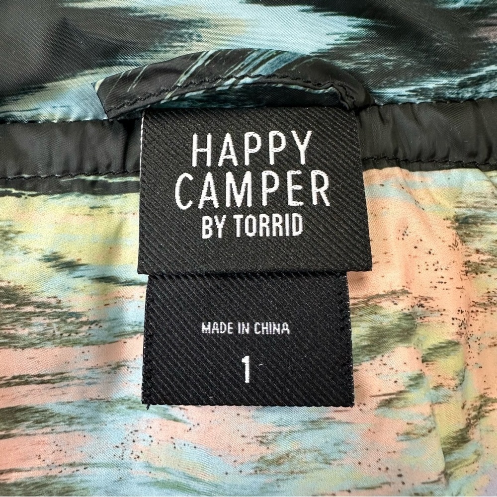 Torrid 1 Happy Camper Polyester Woven Lightweight Active Jacket Size 14-16 - Picture 7 of 15